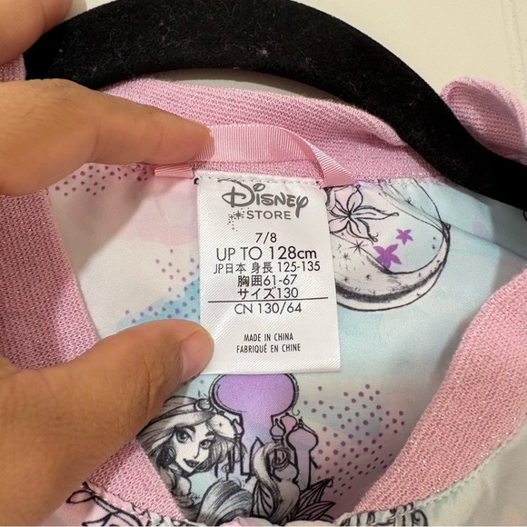 Walt Disney World Princess Water Colors Satin Light Weight Jacket Girls Size 7/8 - Picture 2 of 8